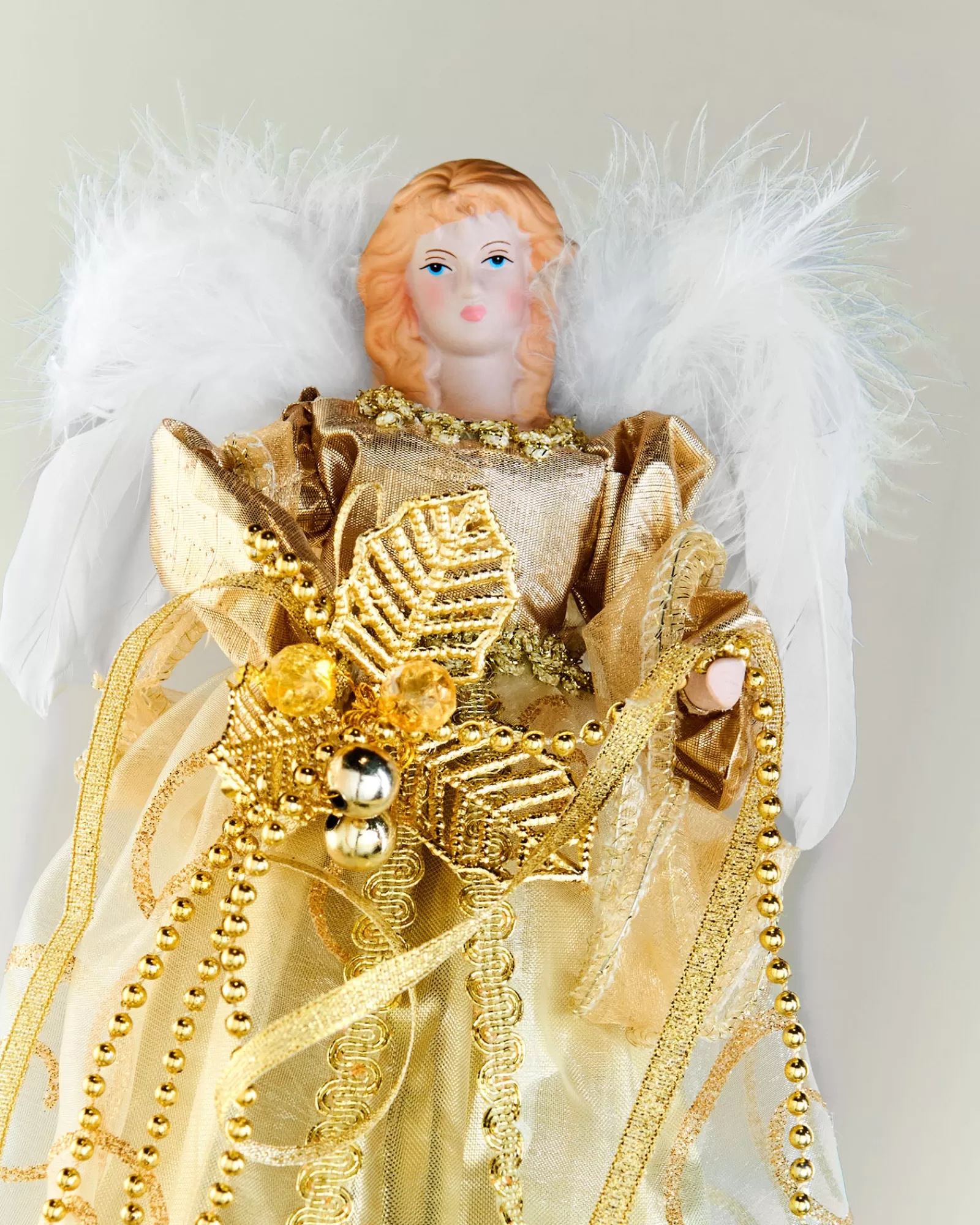 WeRChristmas Tree Toppers^Angel Christmas Tree Topper, Gold, 30 Cm
