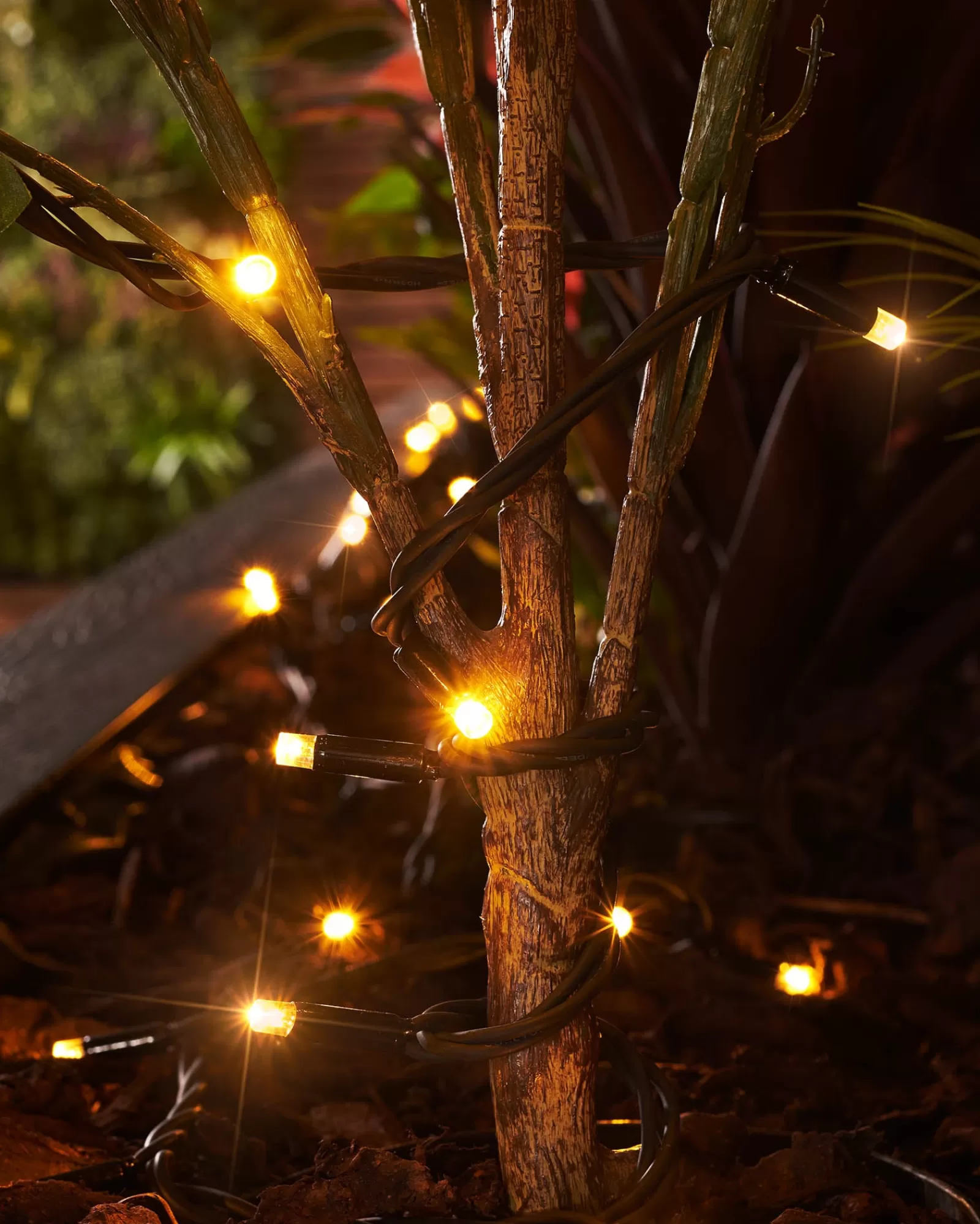 WeRChristmas Link Pro | Fairy Lights^LINK PRO Twinkle LED String Lights, Black Cable, Warm White