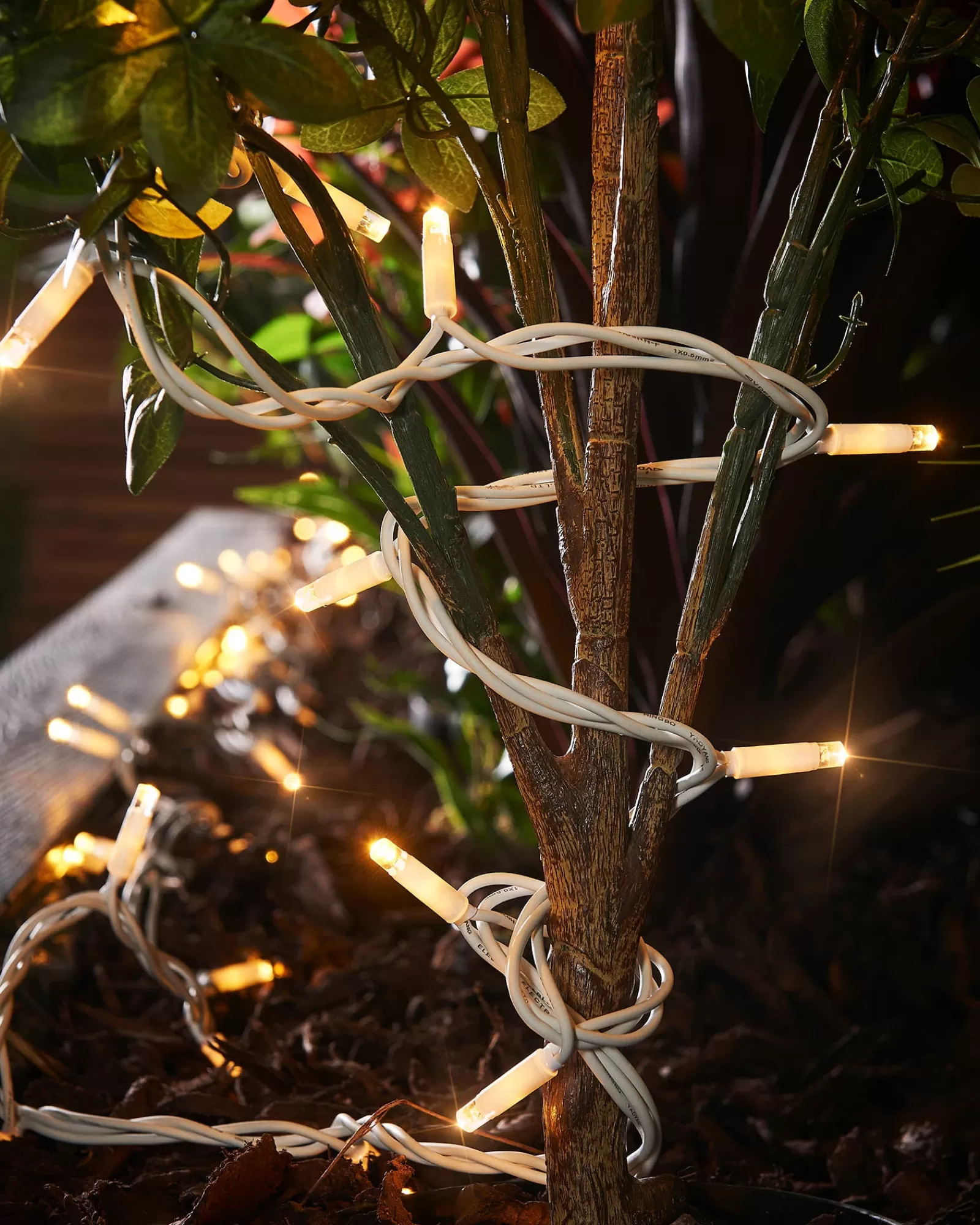 WeRChristmas Link Pro | Fairy Lights^LINK PRO Twinkle LED String Lights, White Cable, Warm White