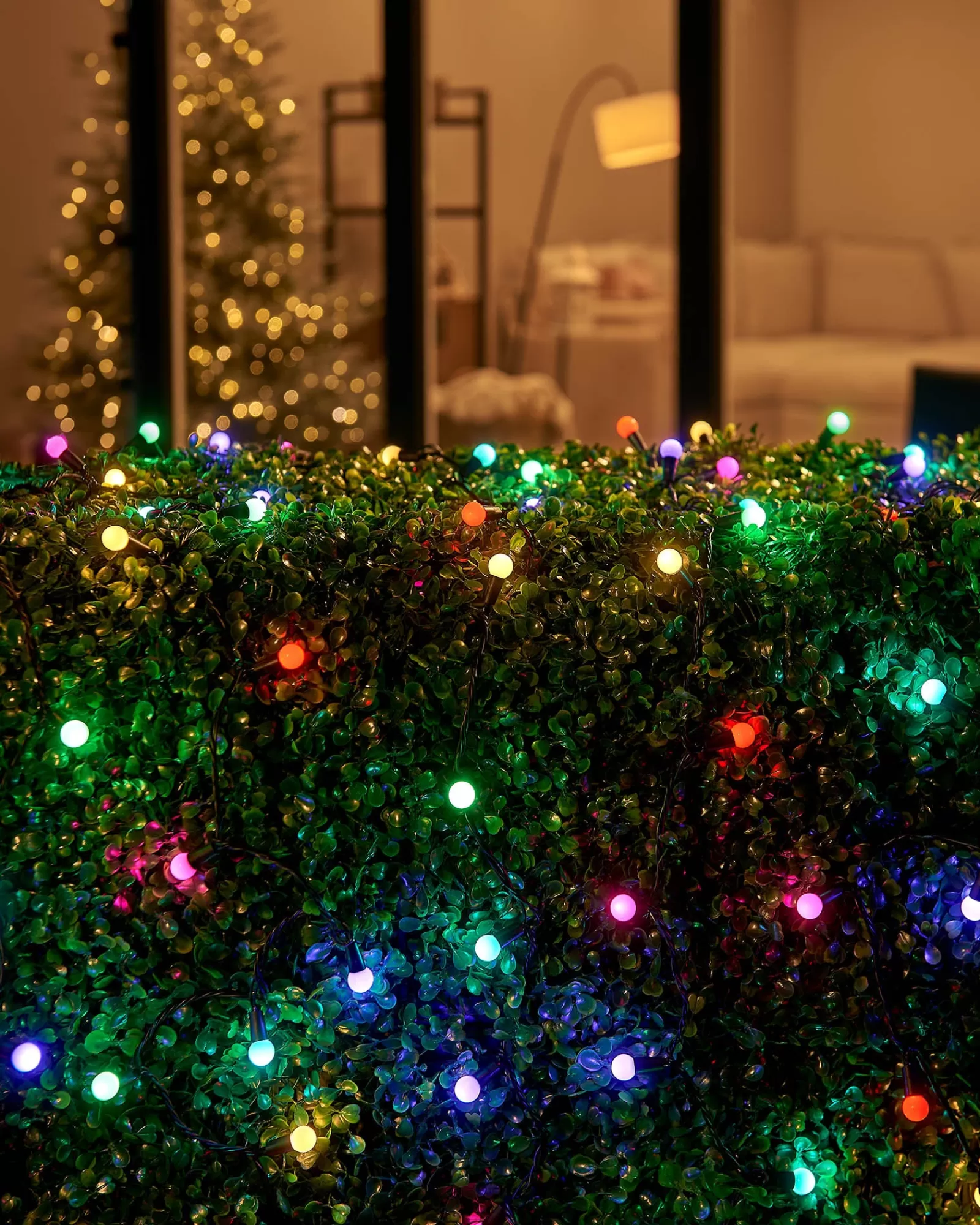 WeRChristmas Link Up | Fairy Lights^LINK UP LED Berry Lights, Black Cable, Pastel Multi Colour