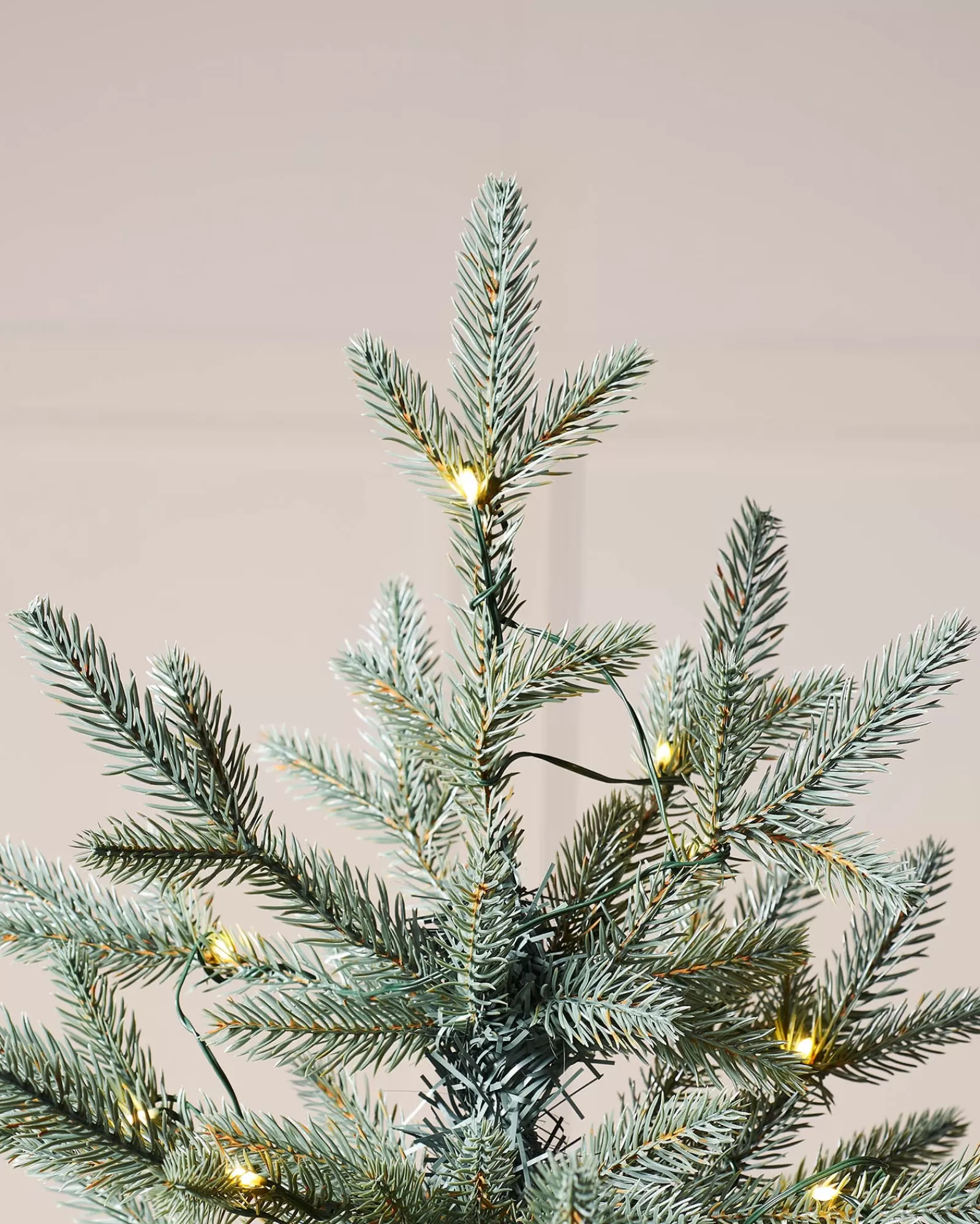 WeRChristmas Pre Lit Christmas Trees^Pre-Lit Mixed Pine Blue Christmas Tree, Dual LED Warm White, 7 Ft