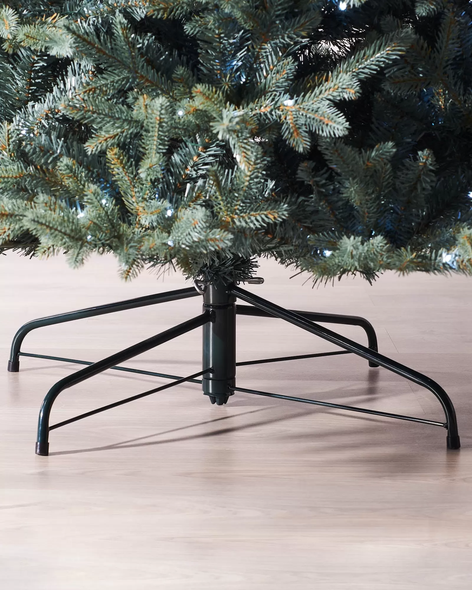 WeRChristmas Pre Lit Christmas Trees^Pre-Lit Mixed Pine Blue Christmas Tree, Dual LED White, 7 Ft