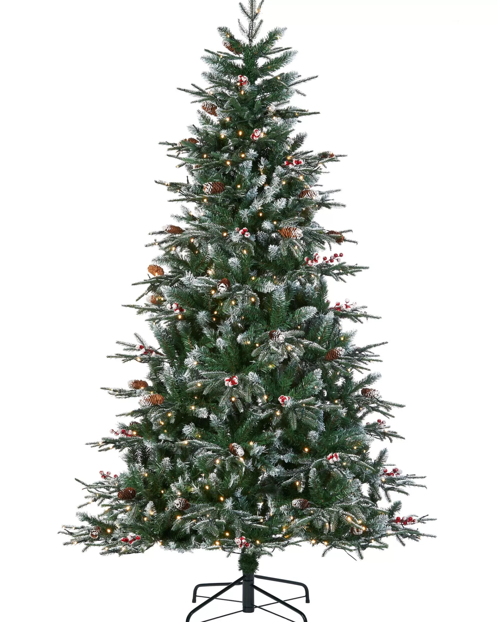 WeRChristmas Snow Flocked Christmas Trees | Pre Lit Christmas Trees^Pre-Lit Snow Flocked Norwegian Spruce Christmas Tree, 7 Ft